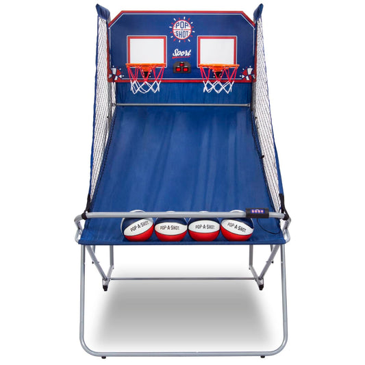 Pop-A-Shot Dual Shot Sport | 2-Hoop Indoor Electronic Arcade Basketball