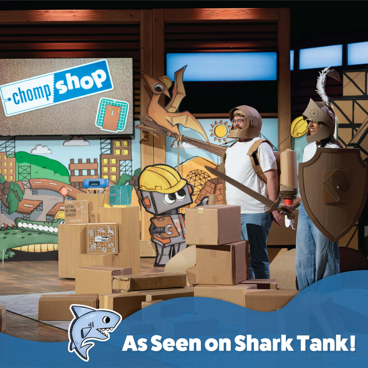 Chompshop ChompSaw Cardboard Cutter, Kid-Friendly Power Tool, Ages 5+